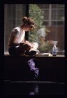 Student studying